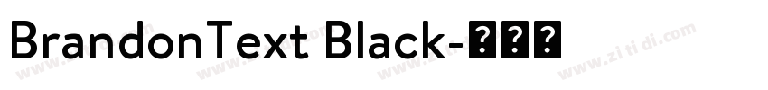 BrandonText Black字体转换